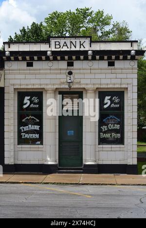 Altes Gebäude in Billings, MO Stockfoto