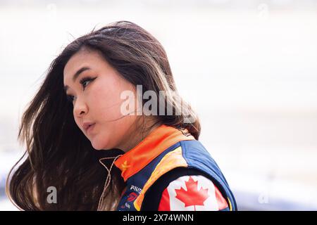 Amerika. Mai 2024. Samantha Tan (38) mit ST Racing im BMW M4 GT3 in Aktion vor Training 1 bei der Fanatec GT World Challenge Championship auf dem Circuit of the Americas. Austin, Texas. Mario Cantu/CSM/Alamy Live News Stockfoto