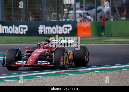 Imola, Italien. Mai 2024. 17.05.2024, Autodromo Enzo e Dino Ferrari, Imola, Formel 1 Grand Prix Emilia Romagna 2024, im Bild Charles Leclerc (MCO), Scuderia Ferrari HP/dpa/Alamy Live News Stockfoto