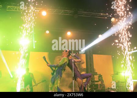 Torino, Italien. 2019 trat die italienische Sängerin Achille Lauro live auf der Bühne des Teatro Concordia di Torino auf. Anrede: Andrea Pinna Stockfoto