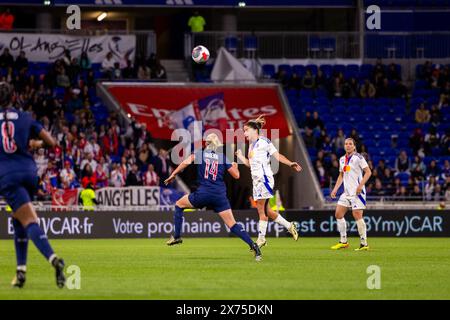 Lyon, Frankreich. Mai 2024. Danielle Van de Donk (17 Olympique Lyonnais) in Aktion während des D1 Arkema Playoff Endspiels zwischen Olympique Lyonnais und Paris Saint-Germain im Groupama-Stadion in Lyon. (Pauline FIGUET/SPP) Credit: SPP Sport Press Photo. /Alamy Live News Stockfoto