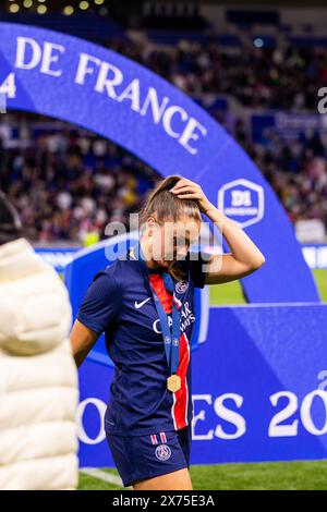 Lyon, Frankreich. Mai 2024. Lieke Martens (11 PSG) in Aktion während des D1 Arkema Playoff Endspiels zwischen Olympique Lyonnais und Paris Saint-Germain im Groupama Stadion in Lyon, Frankreich. (Pauline FIGUET/SPP) Credit: SPP Sport Press Photo. /Alamy Live News Stockfoto