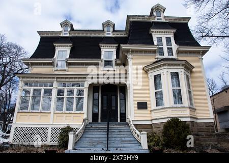 Haus von Sir William Maxwell Aitken aus seiner Kindheit im Beaverbrook House in Miramichi, New Brunswick, Kanada Stockfoto