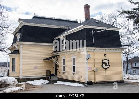 Haus von Sir William Maxwell Aitken aus seiner Kindheit im Beaverbrook House in Miramichi, New Brunswick, Kanada Stockfoto