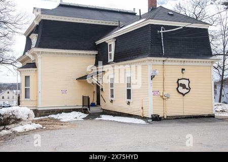 Haus von Sir William Maxwell Aitken aus seiner Kindheit im Beaverbrook House in Miramichi, New Brunswick, Kanada Stockfoto