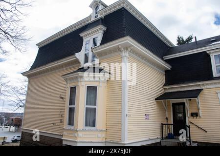 Haus von Sir William Maxwell Aitken aus seiner Kindheit im Beaverbrook House in Miramichi, New Brunswick, Kanada Stockfoto