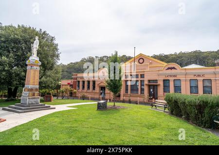 Latrobe Public Building Complex, Gilbert Street Latrobe, Tasmanien Stockfoto