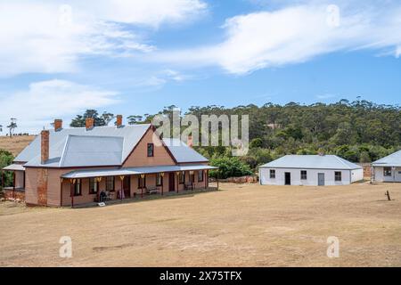 Außenansicht der Coffee Palace Speisesäle, Darlington, Maria Island, Tasmanien Stockfoto