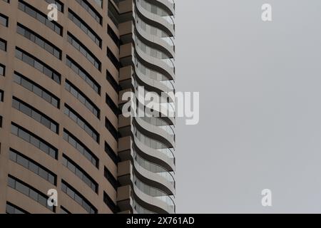 Nahaufnahme eines Bürogebäudes in der Stadt Stockfoto