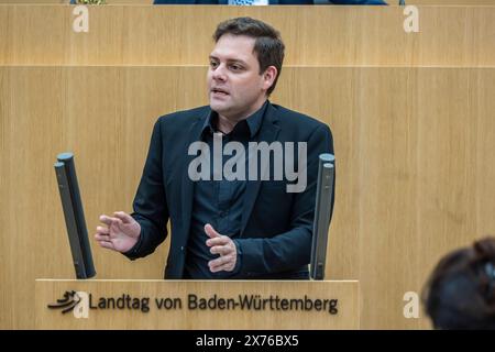 Florian Wahl, MDL, SPD. Landtag von Baden-Württemberg, Plenum. 95. Sitzung des 17. Landtag von BW. // 15.05.2024: Stuttgart, Baden-Württemberg, Deutschland, Europa *** Florian Wahl, MDL, SPD Landtag von Baden Württemberg, Plenum 95 Sitzung des 17 Landtags von BW 15 05 2024 Stuttgart, Baden Württemberg, Deutschland, Europa Stockfoto