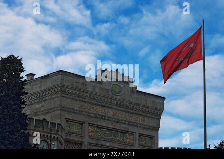 Die Nationalflagge der Türkei Stockfoto