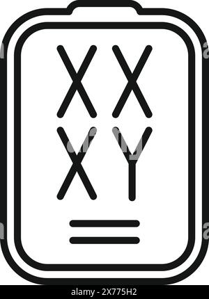 Das Symbol eines klassischen Tictactoe-Spiels auf einem einfachen Brett Stock Vektor