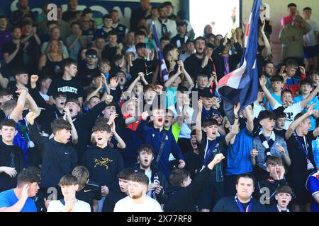 18. Mai 2024; Dens Park, Dundee, Schottland: Scottish Premiership Football, Dundee gegen Kilmarnock; Dundee Fans Stockfoto