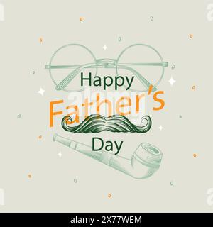 Vatertag realistischer Hintergrund Stock Vektor