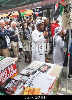 London, Großbritannien. Mai 2024. Pro-Palästina-Nakba-Marschfahrten in London. Quelle: Brian Minkoff/Alamy Live News Stockfoto