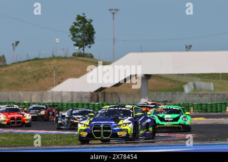 Misano, Italien. Am 18. Mai 2024 treffen sie auf Race1 während der Fanatec GT World Challange Misano 2024, 18. Mai, in Misano, Italien. Credit: Independent Photo Agency/Alamy Live News Stockfoto