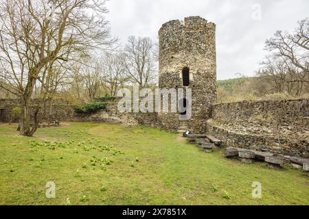 Burg Bitov in der Region Znojmo in Südmähren, Tschechien, Europa. Stockfoto