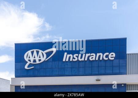 AAA Versicherungsbüro in Las Vegas, Nevada, USA, am 31. Mai 2023. Stockfoto