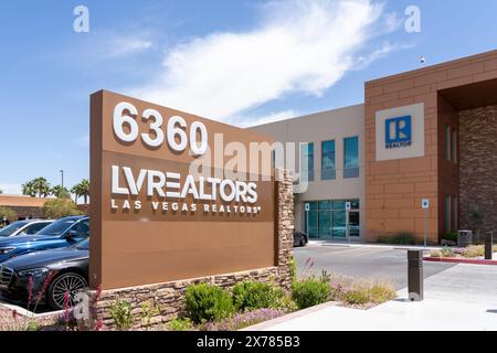 Las Vegas, Nevada, USA - 31. Mai 2023: Büro DER IMMOBILIENMAKLER in Las Vegas auf dem S Rainbow Blvd in Las Vegas, Nevada, USA. Stockfoto