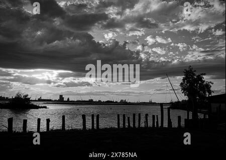 Ein Tag in Pialassa dei Piomboni bei Ravenna, Italien Stockfoto