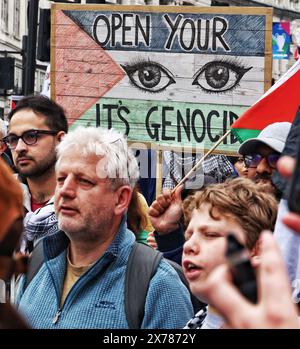 London, Großbritannien. Mai 2024. Nationale Demonstration: NAKBA 76 pro-palästinensischer marsch, London, Vereinigtes Königreich. Hinweis: Nidpor/Alamy Live News Stockfoto