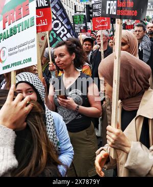 London, Großbritannien. Mai 2024. Nationale Demonstration: NAKBA 76 pro-palästinensischer marsch, London, Vereinigtes Königreich. Hinweis: Nidpor/Alamy Live News Stockfoto