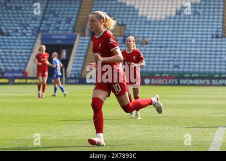 Leicester, Großbritannien. Mai 2024. Leicester, England, 18. Mai 2024: Sophie Roman Haug (10 Liverpool) während des Spiels der Barclays FA Womens Super League zwischen Leicester City und Liverpool im King Power Stadium, Leicester 18. Mai 2024 (Bettina Weissensteiner/SPP) Credit: SPP Sport Press Photo. /Alamy Live News Stockfoto