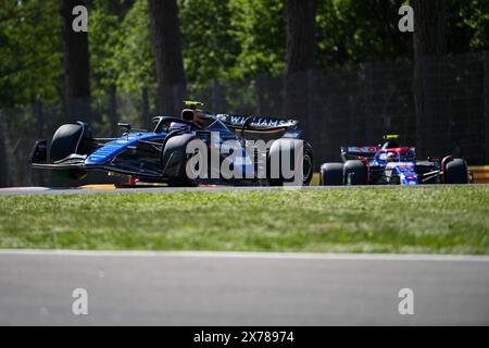 Imola, Italien. 18. Mai 2024. Logan Sargeant aus den USA fährt für das Williams Racing F1 Team während der Vorschauen des Formel 1 Grand Prix von Emilia-Romagna auf dem Autodromo Enzo e Dino Ferrari Circuit Credit: Best Images/Alamy Live News Stockfoto