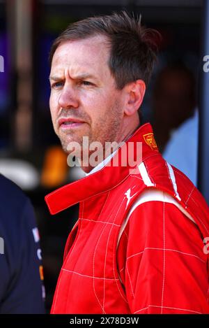 Imola, Italien. Mai 2024. Sebastian Vettel (DE). Formel-1-Weltmeisterschaft, Rd 7, Emilia Romagna Grand Prix, Samstag, 18. Mai 2024. Imola, Italien. Quelle: James Moy/Alamy Live News Stockfoto