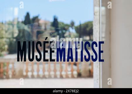 Nizza, Frankreich - 29. Juli 2023: Das Matisse Museu in Nizza, das dem Werk des französischen Malers Henri Matisse gewidmet ist. Es ist eine der größten Cools der Welt Stockfoto