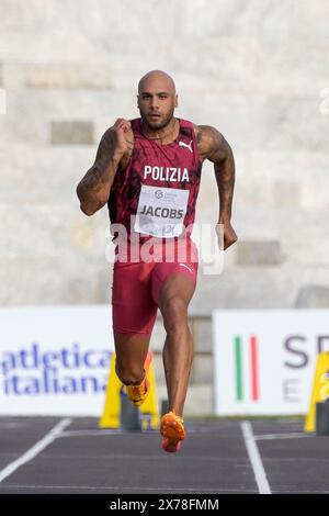 Roma, Italien. Mai 2024. Während der 4. Ausgabe des Roma Sprint Festivals 2024 im Marmi-Stadion „Pietro Mennea“ in Rom, Italien - Samstag, 18. Mai 2024 - Sport, Leichtathletik (Foto: Fabrizio Corradetti/LaPresse) Credit: LaPresse/Alamy Live News Stockfoto