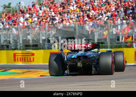 Imola, Bo, ITALIEN. Mai 2024. George Russell (GBR) - Mercedes-AMG PETRONAS F1 Team - Mercedes W15 - Mercedes E Performance.während der FORMEL 1 MSC KREUZFAHRTEN GRAN PREMIO DEL MADE IN ITALY E DELL'EMILIA-ROMAGNA 2 Autodromo Enzo e Dino Ferrari, Imola (BO) Italien (Bild: © Alessio de Marco/ZUMA Press Wire) NUR REDAKTIONELLE VERWENDUNG! Nicht für kommerzielle ZWECKE! Stockfoto