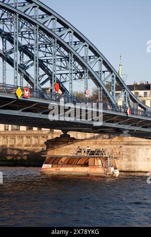 Marschall Jozef Pilsudski-Brücke, Piłsudski-Brücke, Polen - Most Marszałka Józefa Piłsudskiego über die Weichsel Stockfoto