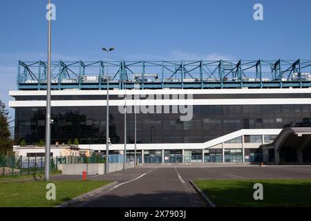 Henryk Reyman's Municipal Stadium, Estadio Henryk Reyman - Stadion Miejski W Krakowie - Fußballstadion Wisła Krakau Stockfoto