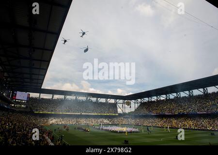 Nashville, Tennessee, USA. Mai 2024. Pregamef Flyover vor einem MLS-Fußballspiel zwischen Atlanta United FC und Nashville FC. (Kreditbild: © Camden Hall/ZUMA Press Wire) NUR REDAKTIONELLE VERWENDUNG! Nicht für kommerzielle ZWECKE! Stockfoto