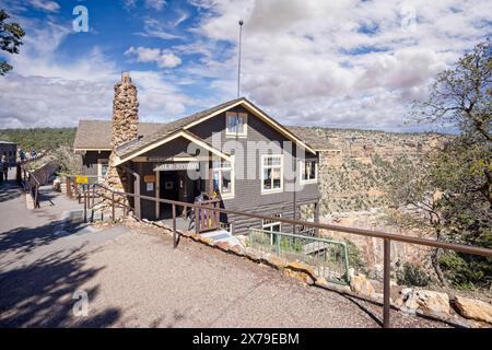 Historisches Kolb Studio am Rande des Südrands des Grand Canyon, Arizona, USA am 30. April 2024 Stockfoto