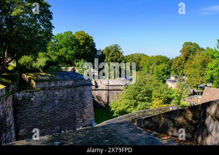 Burggarten, Kaiserschloss, Nürnberg Schloss, Nürnberg, Mittelfranken, Franken, Bayern, Deutschland Stockfoto