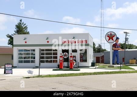 American Giants Museum in Downtown, Atlanta, Illinois Stockfoto