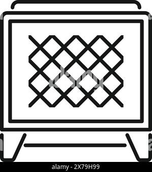 Abstrakte Illustration des gewebten Musters in Schwarz-weiß. Mit einem kreativen geometrischen Kunstwerk Textur Symbol grafische Stickerei Gitter Diamantform Handwerk Textil Vektor. Perfekt für die Moderne Stock Vektor