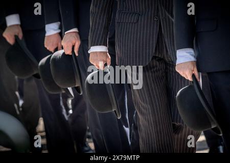 Kavallerie Sonntag. Hundertjahrfeierliche Parade und Gottesdienst der Combined Cavalry Old Comrades Association am Cavalry Memorial im Hyde Park. Stockfoto