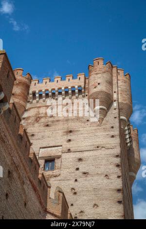 Schloss von La Mota, gebaut von 12. Jahrhundert, Medina del Campo, Valladolid, Spanien Stockfoto