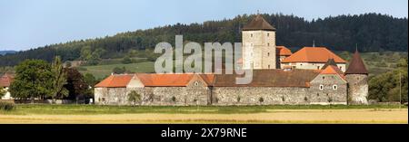 Die Wasserburg Svihov im Lokal vodní hrad Švihov ist ein Überrest einer mittelalterlichen Wasserfestung in Tschechien Stockfoto