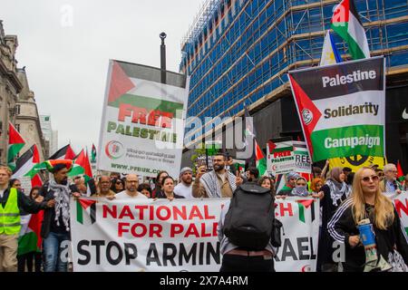 Motaz Azaiza bei einem Nationalmarsch für Palästina Stockfoto