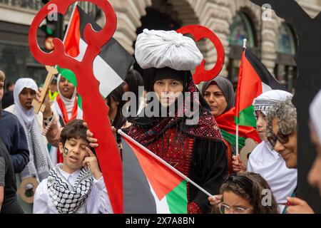 Nationalmarsch Für Palästina 76 Nakba Stockfoto