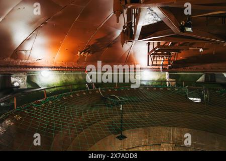 an underground missile silo dome at Plokštinė missile base, a former Soviet-era facility in a remote part of Lithuania. Now a public museum Stock Photo