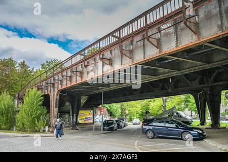 Siemensbahn, stillgelegter Bahnhof Siemenstadt, Siemensstadt, Spandau, Berlin, Deutschland Stockfoto