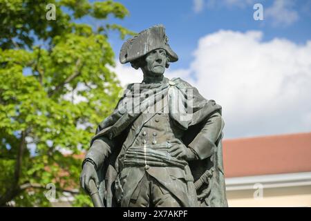 Denkmal Friedrich der große, neuer Flügel, Schloß Charlottenburg, Spandauer Damm, Charlottenburg, Berlin, Deutschland *** Denkmal Friedrichs des Großen, neuer Flügel, Schloss Charlottenburg, Spandauer Damm, Charlottenburg, Berlin, Deutschland Stockfoto