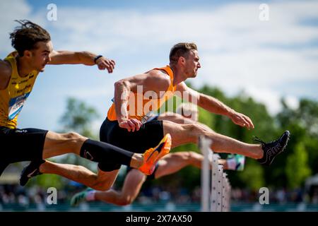 Gotzis, Österreich. Mai 2024. Belgische Niels Pittomvils in Aktion während der Herren-Decathlon-Veranstaltung am zweiten und letzten Tag des Hypo-Meetings, IAAF World Combined Events Challenge, im Mosle-Stadion in Gotzis, Österreich, Sonntag, den 19. Mai 2024. BELGA FOTO JASPER JACOBS Credit: Belga News Agency/Alamy Live News Stockfoto