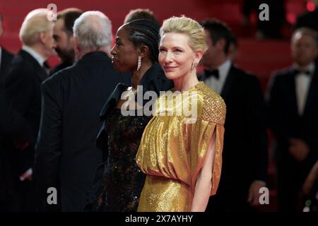 Cannes, Frankreich. Mai 2024. Cate Blanchett nimmt am 18. Mai 2024 am 77. Filmfestival in Cannes im Palais des Festivals Teil Stockfoto