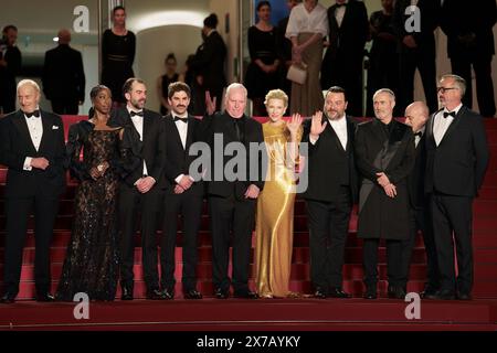 Cannes, Frankreich. Mai 2024. Charles Dance, Nikki Amuka-Bird, Galen Johnson, Evan Johnson, Guy Maddin, Cate Blanchett, Denis Ménochet, Roy Dupuis, Rolando Ravello und Ralph Berkin nehmen am 77 18. Mai 2024 im Palais des Festivals in Cannes Teil Stockfoto